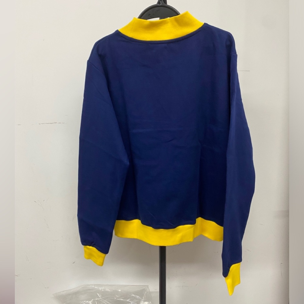 Parke Dark Blue Round-neck Long-sleeved Sports Jacket - Picture 2 of 7